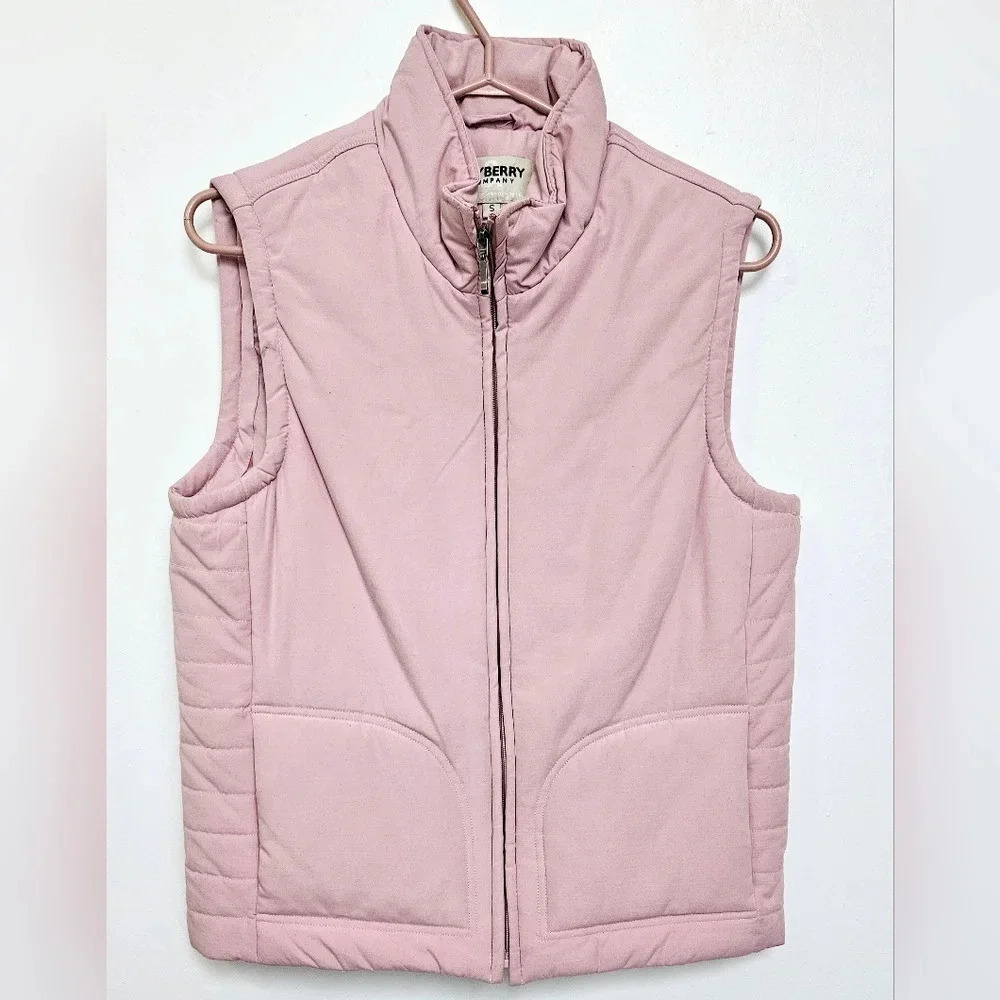 Tayberry Blush Equestrian or Horse Riding Yard quilted chore Vest sz Small